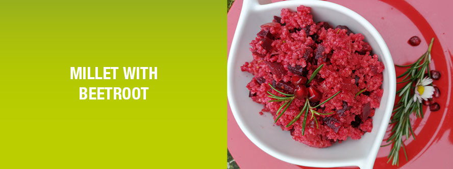Recipe for all seasons: millet with beetroot